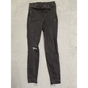 Spanx Vintage Distressed Ankle Skinny Jeans Size Small 20213R Raw Hem